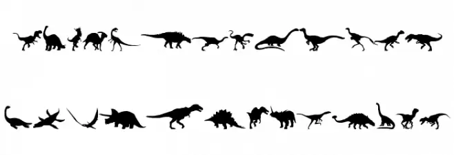 Ding-o-saurs Polices MAJUSCULES