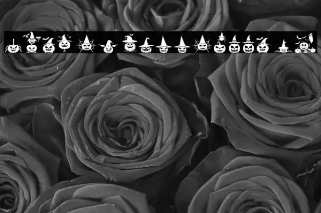 Ding of Halloween ST Font examples