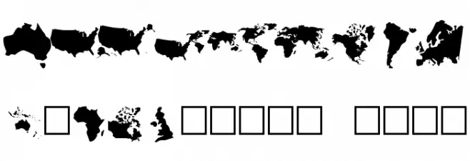 DingMaps Font OTHER CHARS