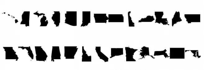 DingMaps 字体 大写