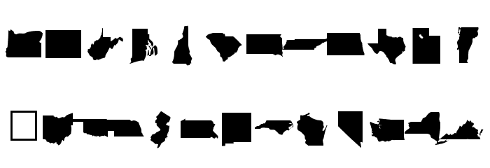 DingMaps Font LOWERCASE
