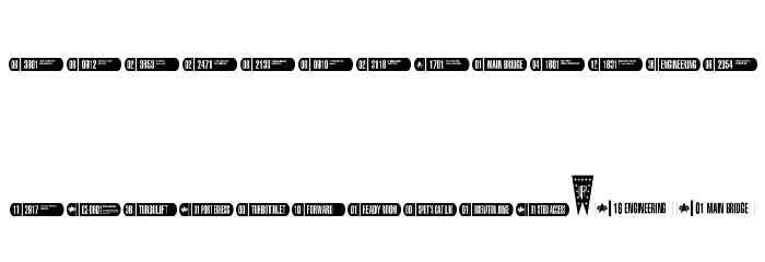 DingTrek Font LOWERCASE