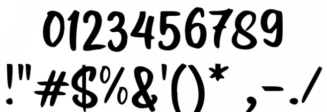 Dingaren Font OTHER CHARS