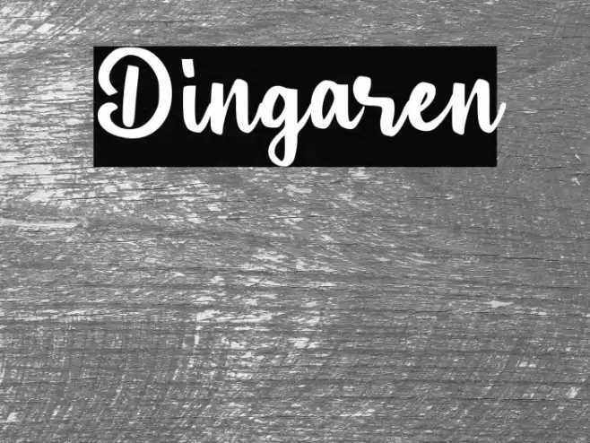 Dingaren Font examples
