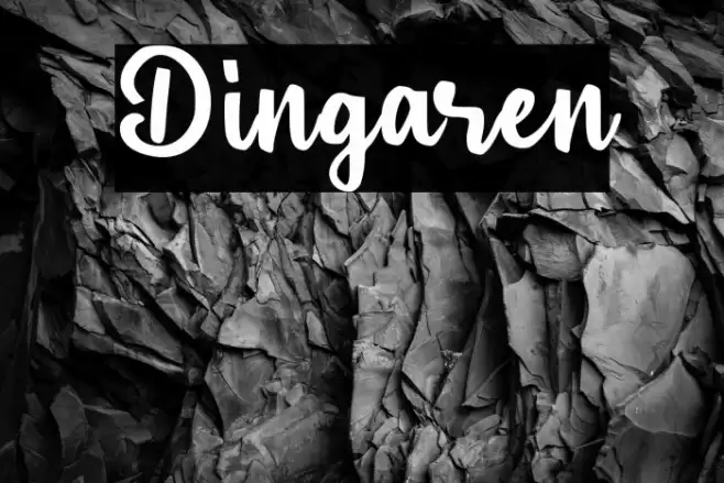 Dingaren Font examples