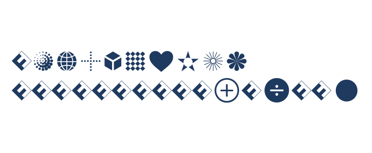 Dingbats2SamplerOT Other Characters