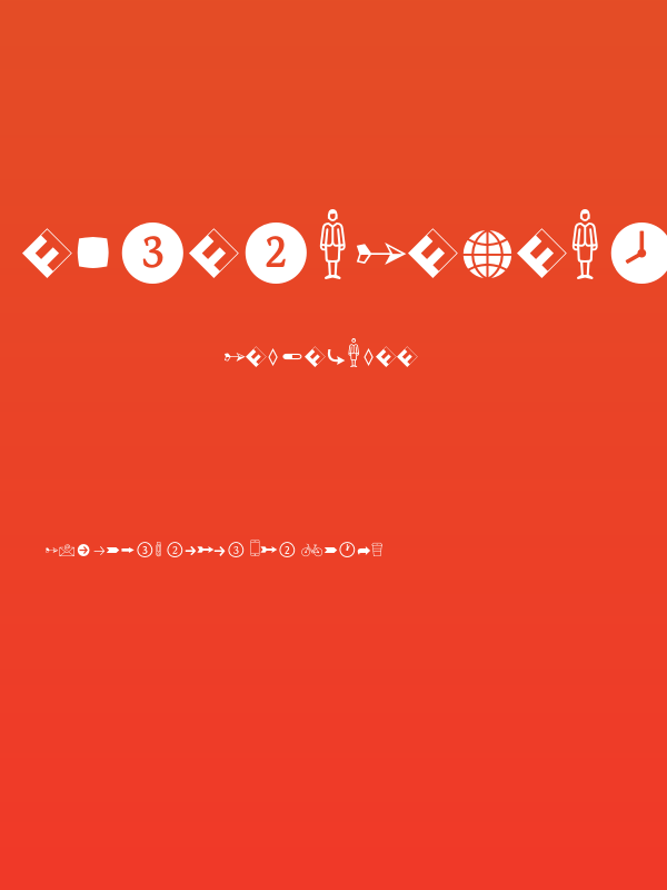 Dingbats2SamplerOT Poster