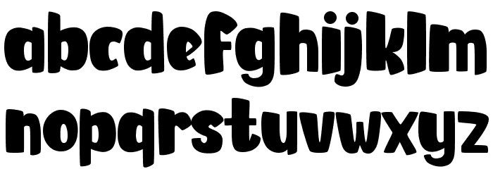 Dingdong Font LOWERCASE