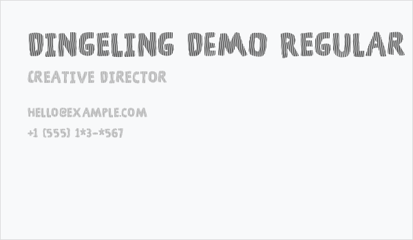 Dingeling DEMO Regular Business Card