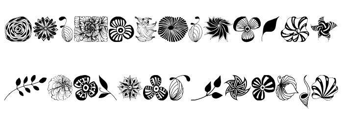 Dingfleur Font LOWERCASE