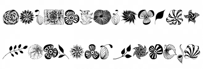Dingfleur Font LOWERCASE