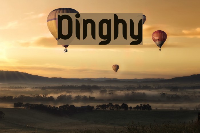 Dinghy Шрифта examples