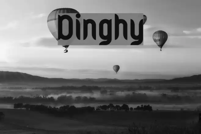 Dinghy Font examples