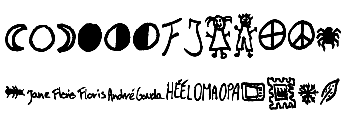 Dingies Font LOWERCASE