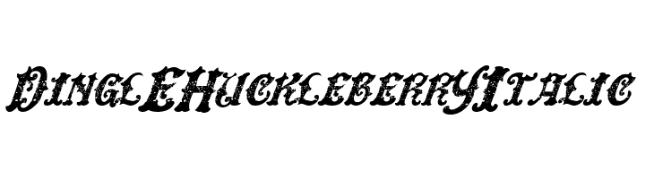DinglE HuckleberrY Italic Font
