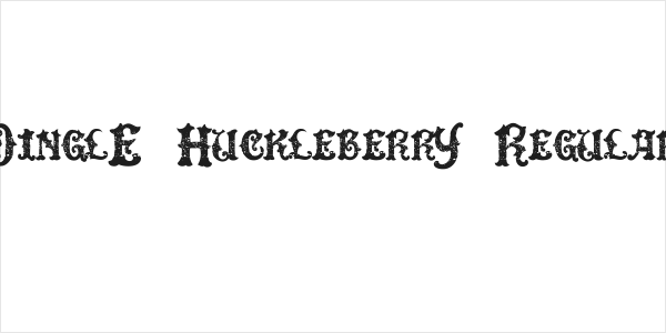 DinglE HuckleberrY Regular Logo