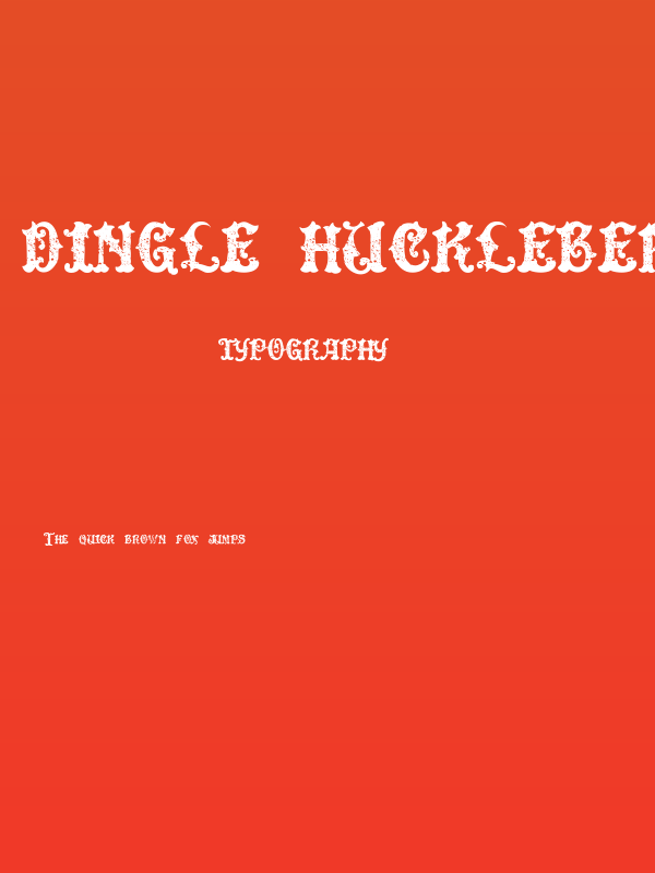 DinglE HuckleberrY Regular Poster