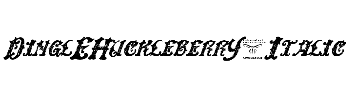 DinglEHuckleberrY-Italic  les polices de caractères gratuit tlcharger