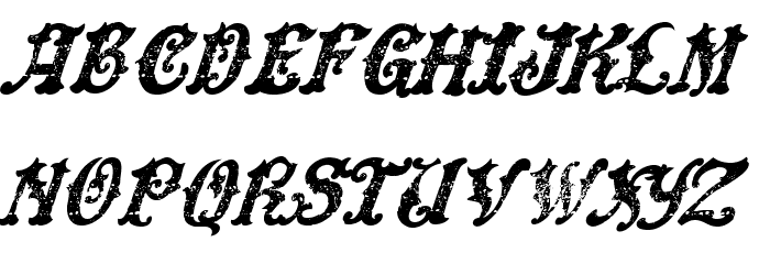 DinglEHuckleberrY-Italic Font LOWERCASE