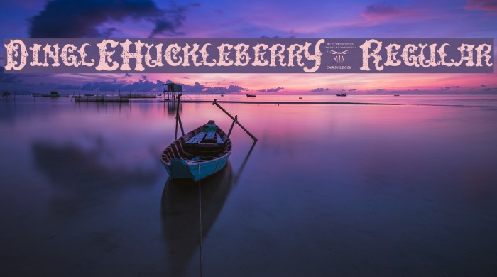 DinglEHuckleberrY-Regular Font examples