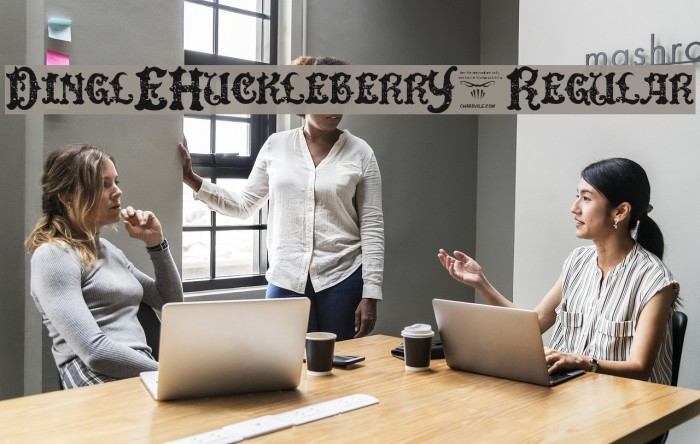 DinglEHuckleberrY-Regular Font examples