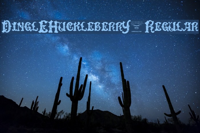 DinglEHuckleberrY-Regular Font examples