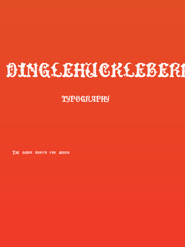 DinglEHuckleberrY-Regular Poster