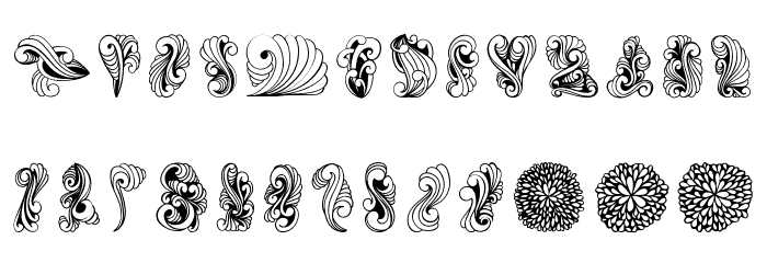 Dings1 Demo Font LOWERCASE
