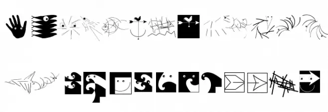 DingsUndDas フォント 大文字