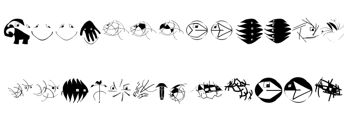 DingsUndDasRunde Font LOWERCASE