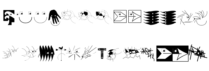 DingsUndDas Font LOWERCASE