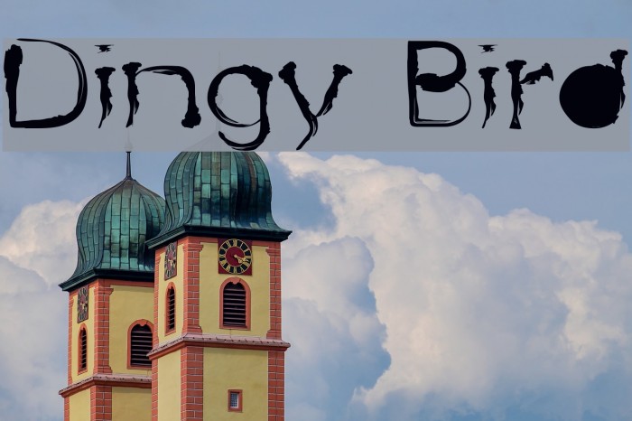 Dingy Bird Font examples