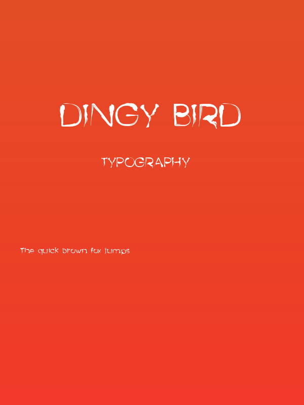 Dingy Bird Poster