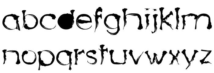 Dingy Bird Font LOWERCASE