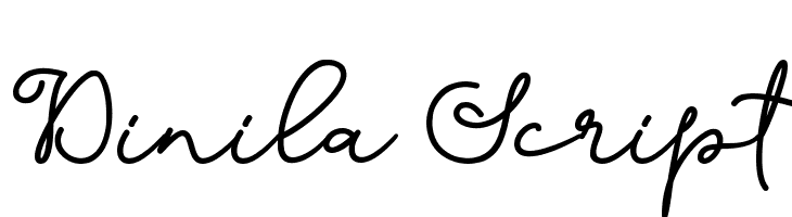 Dinila Script फ़ॉन्ट