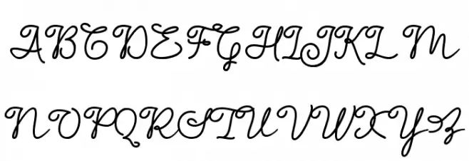 Dinila Script Polices MAJUSCULES