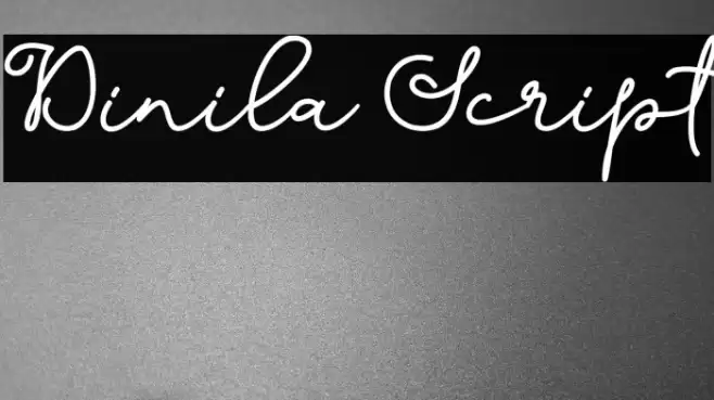 Dinila Script خط examples