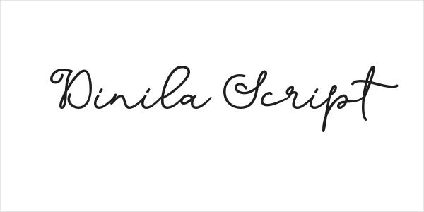 Dinila Script Logo