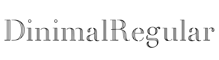 Dinimal Regular Font