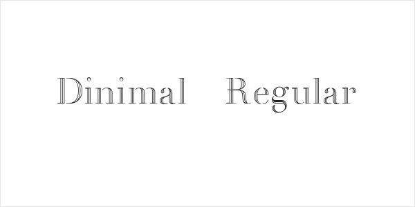 Dinimal  Regular Logo