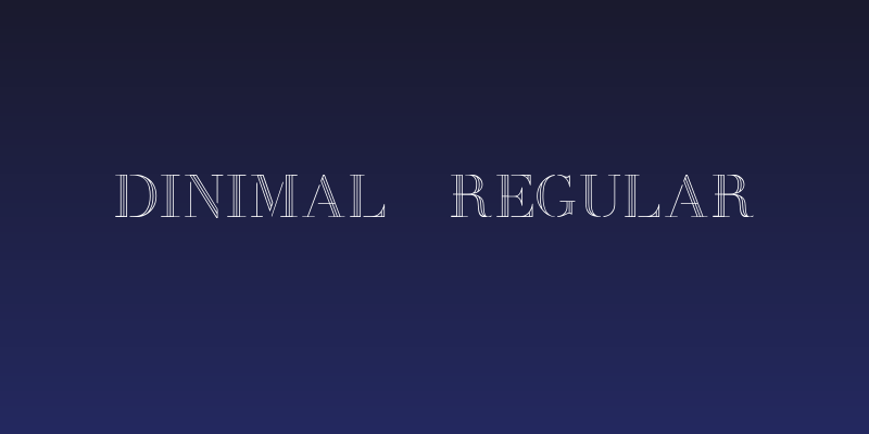 Dinimal  Regular Social Header