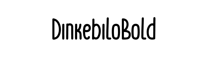 Dinkebilo Bold  フリーフォントのダウンロード