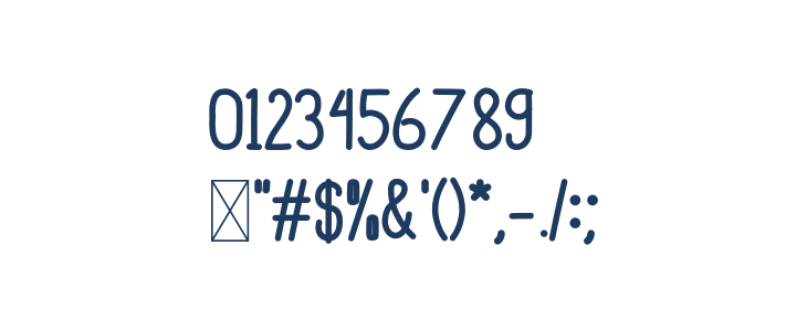 Dinkebilo Bold Other Characters