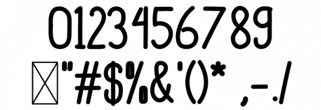 Dinkebilo Bold Font OTHER CHARS