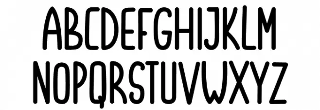 Dinkebilo Bold Schriftart Groß