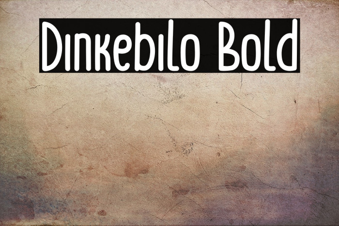Dinkebilo Bold Example 1