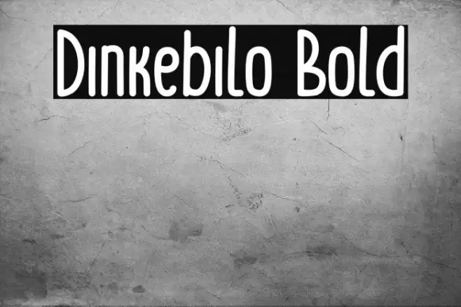 Dinkebilo Bold Font examples