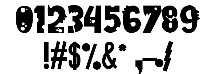 Dinkebilo Dino-Regular Font OTHER CHARS