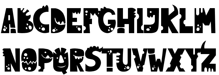 Dinkebilo Dino-Regular Font LOWERCASE
