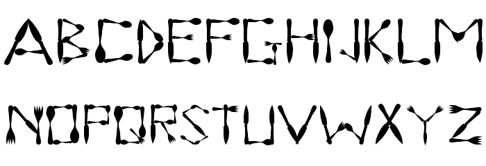 Dinner Regular Font LOWERCASE